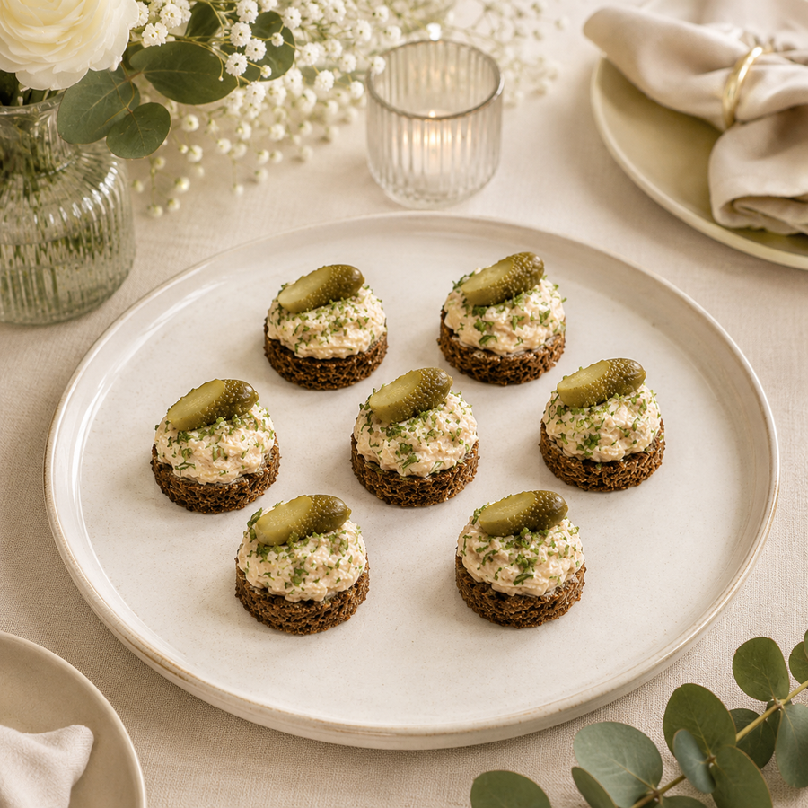 finger food salo on rye