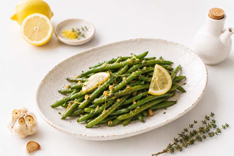 Lemon Garlic Green Beans