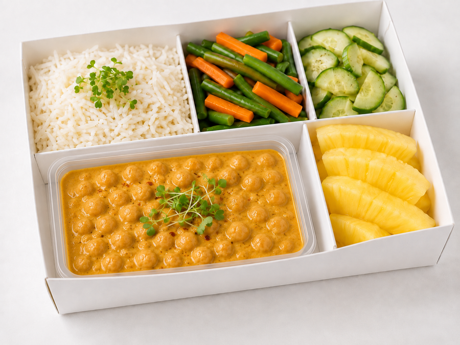 Mild Coconut Chickpea Curry Bowl