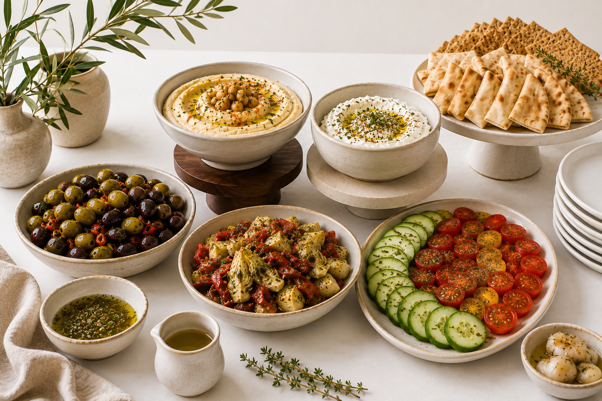 Mediterranean Mezze Station