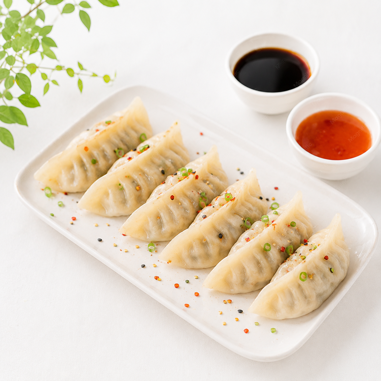 Spicy chicken dumplings