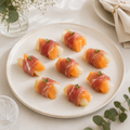 cantaloupe, pear & prosciutto bites
