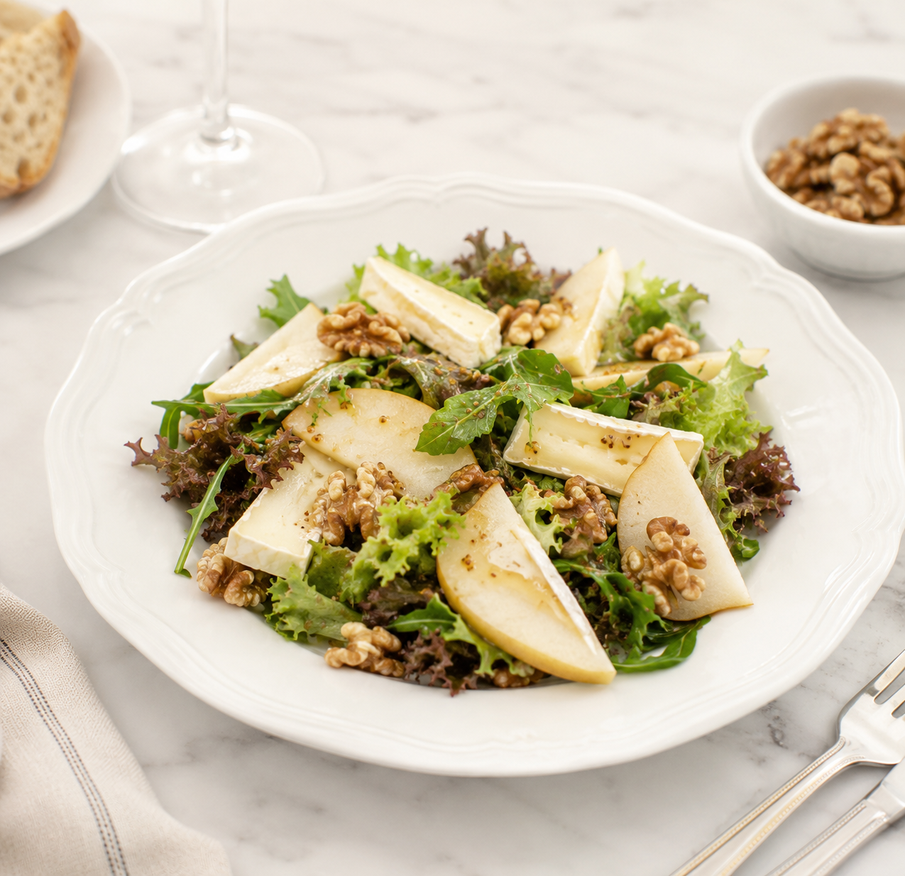 brie & pear salad