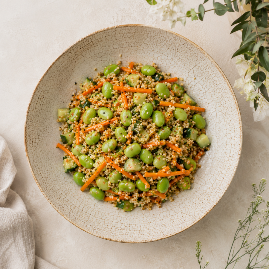 edamame & quinoa salad