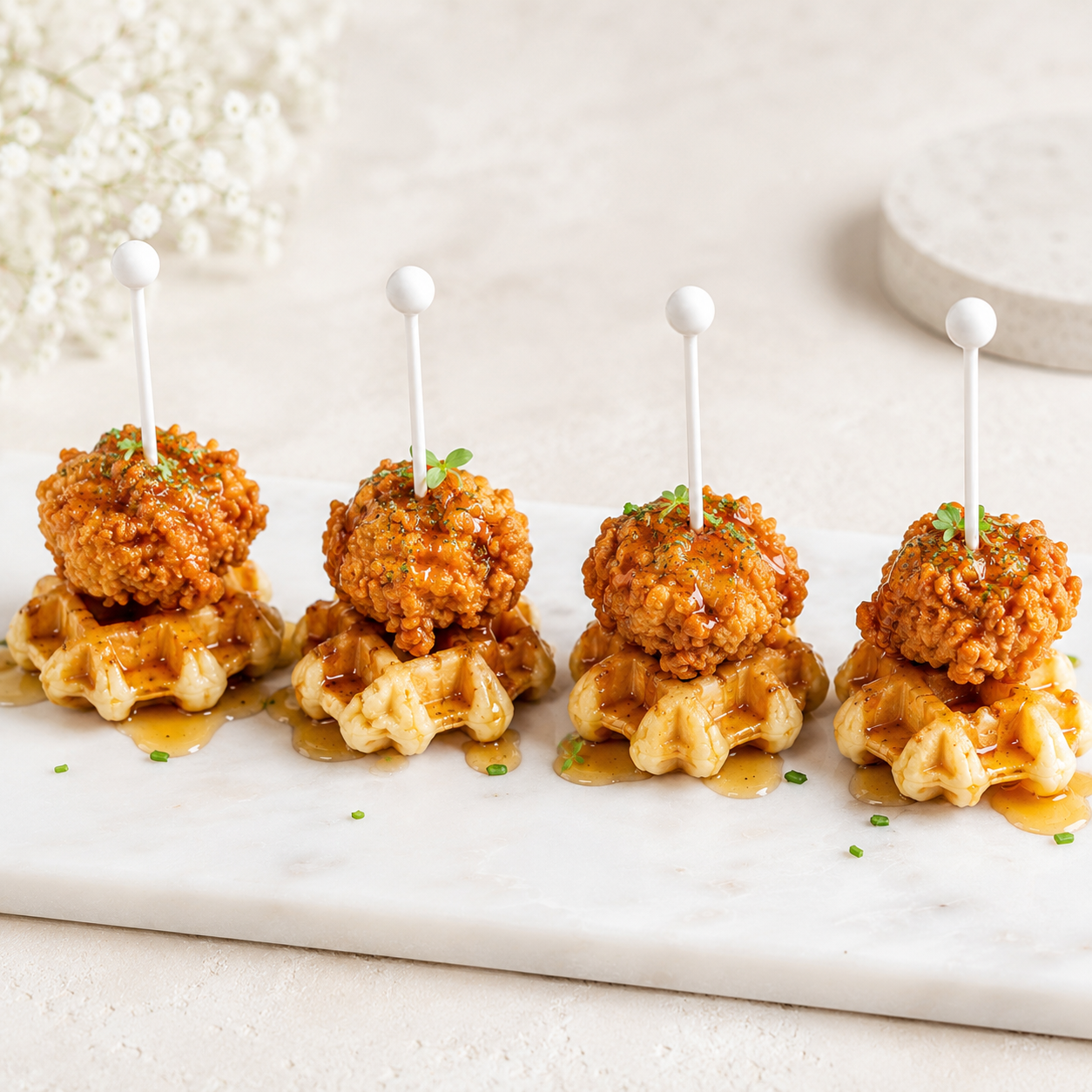 CHICKEN & WAFFLE BITES