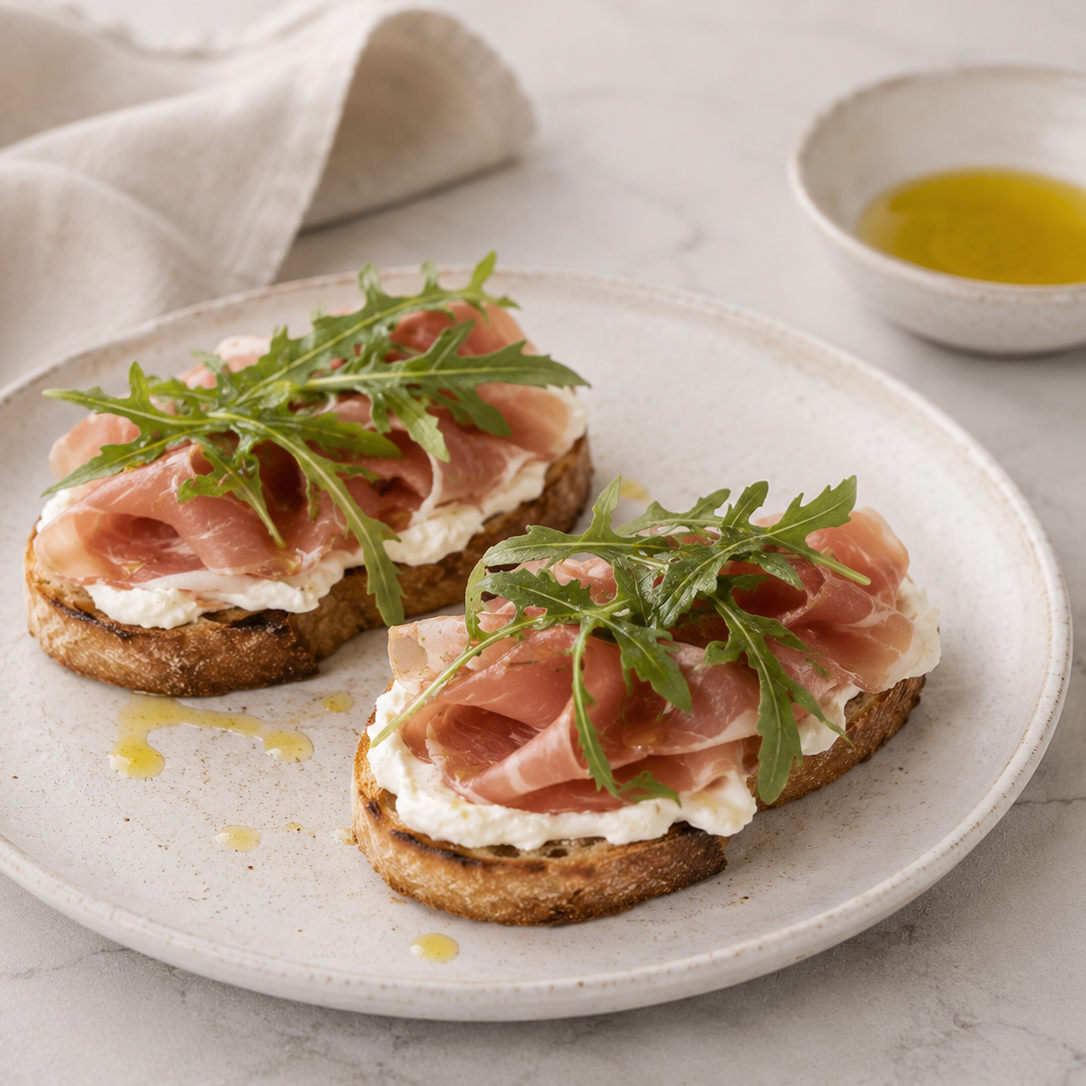 Prosciutto bruschetta