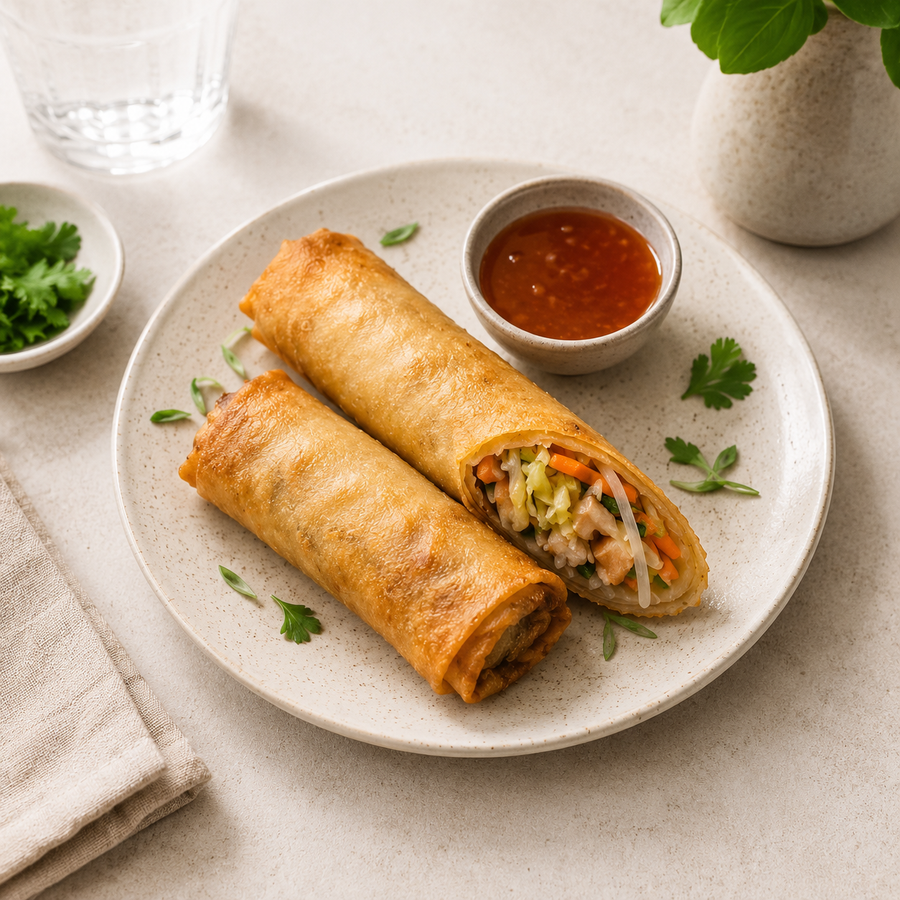 Pork spring rolls