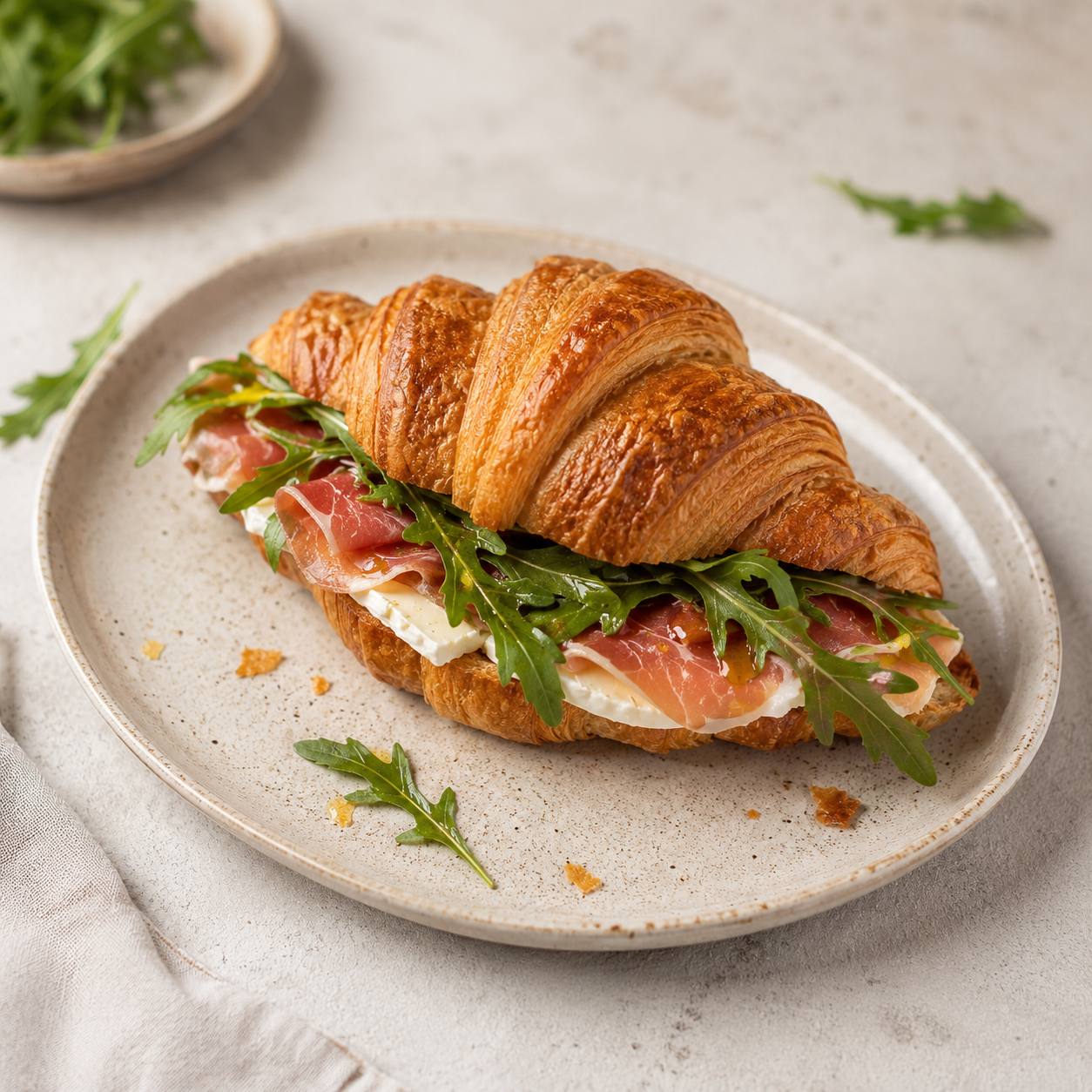 Prosciutto croissant