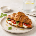 Baby mozzarella & cherry tomato croissant